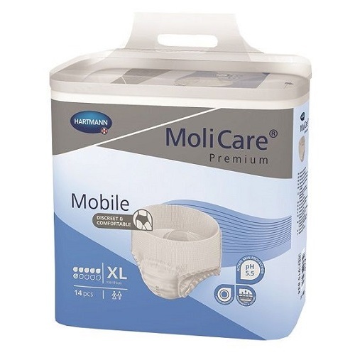 Molicare Premium Mobile 6 Drops EXTRA LARGE (Pack 14 x 4) 2140ml 