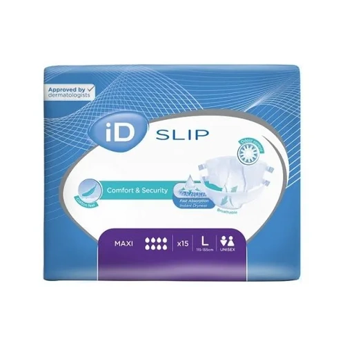ID Slip Maxi Large 115-155 Cm Unisex 4500ml White Carton (15X3) 5630380151
