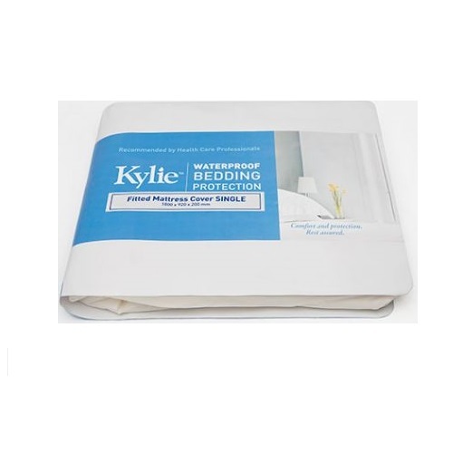 Kylie Mattress Protector Single 1880x920x200mm Waterproof White