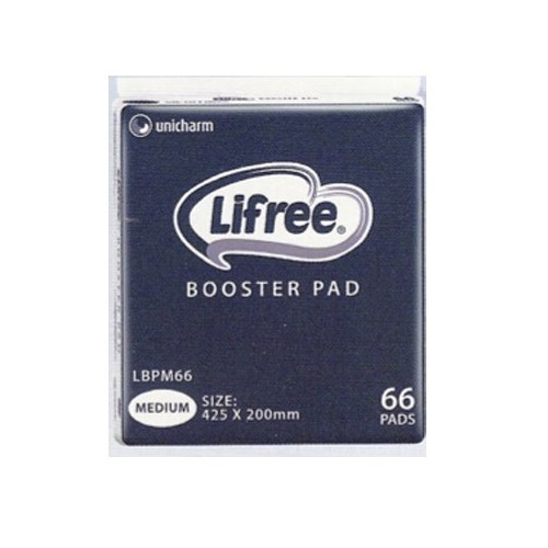 Lifree Booster Pads 425 x 200mm MEDIUM Pack 66 600ml
