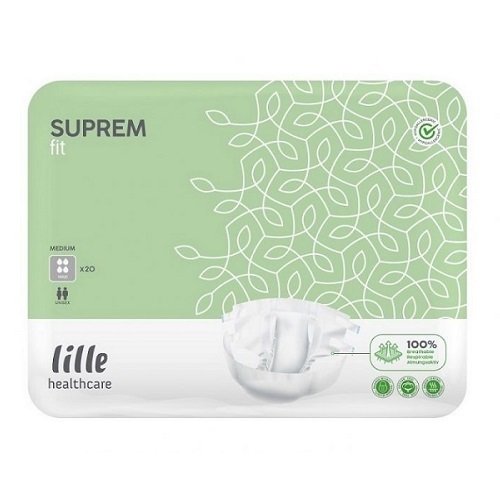 Lille Suprem Fit Maxi Small Waist 60 100cm Unisex 2190ml White 80 ( 20 x 4)