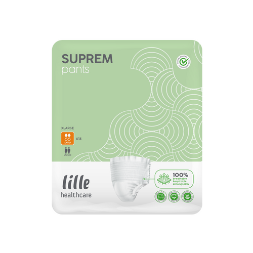 Lille Suprem Pants EXTRA X-Large Waist 120-160cm 1300ml Carton (14 x 8)