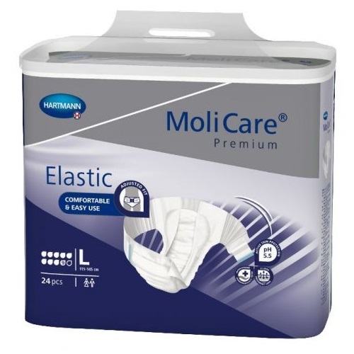 Molicare Premium Elastic LARGE 9 Drops 3856ml 72 ( 24 x 3) 165 673