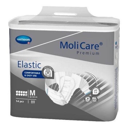 Molicare Premium Elastic 10 Drops 3580ml  MEDIUM Carton 56 ( 14x4 ) 165 672 