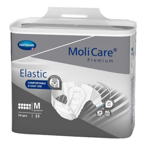 Molicare Premium Elastic 10 Drops 3580ml  MEDIUM Carton 56 ( 14x4 ) 165 672 (No ETA available )