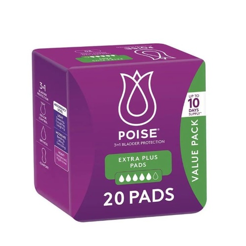 Poise Pads Bladder Leaks Extra Plus Pack 20 (91691)