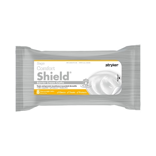 Sage Comfort Shield Barrier Cream Cloths Pack 8 (7905)