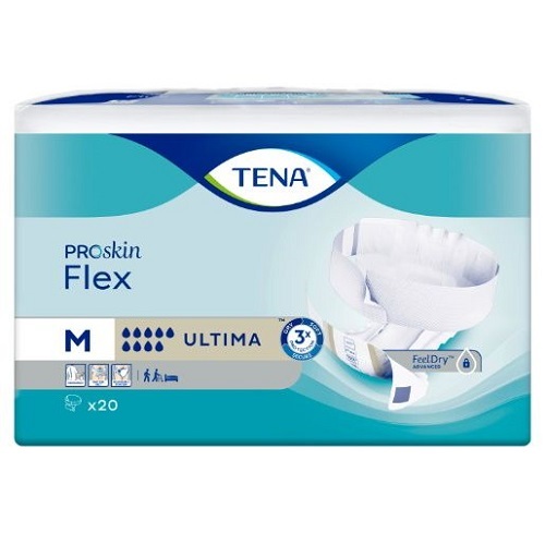 TENA Pads Flex Ultima Medium Carton 60 (20 x 3 packs)