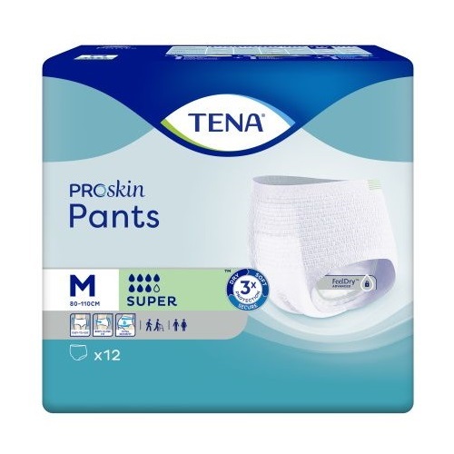 Tena Proskin Pants Super Medium 80-110cm 2010ml Carton  48(12X4) (79 35 20) 