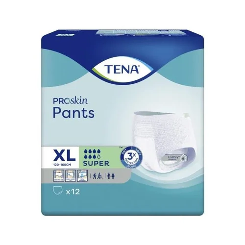 Tena Proskin Pants Super X-Large 120-160cm 2010ml Carton 48 (12X4) (793713)