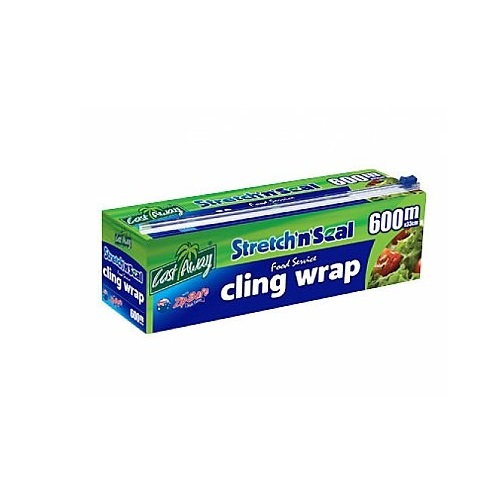 Castaway Stretch n Seal Cling Wrap Large 600m x 33cm Carton ( 6)