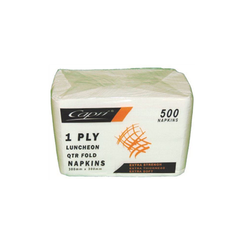 Capri Lunch Napkin 1 Ply Ctn 3000 (Pk 500 x6) 