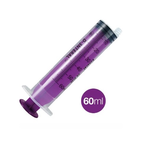 Syringe 60ml Enfit Enteral REUSABLE 7DAY Purple EACH