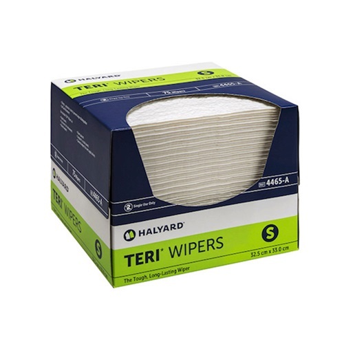 Halyard Teri Wiper 31.5 x 34 cm Small 75 Wipes X 6 (Carton) (4465)