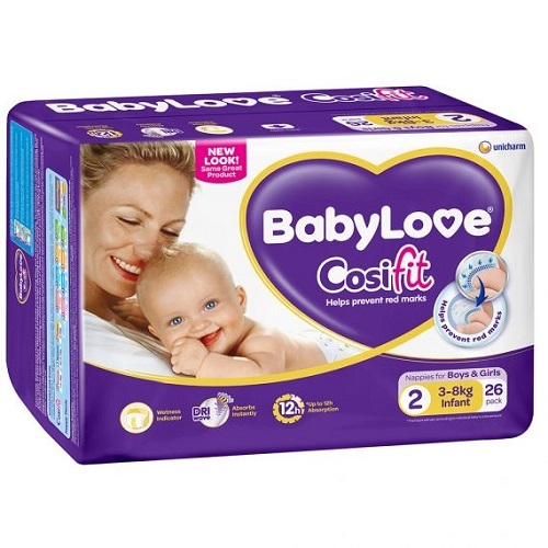 BabyLove Infant Nappy (SIZE 2) CTN (96)