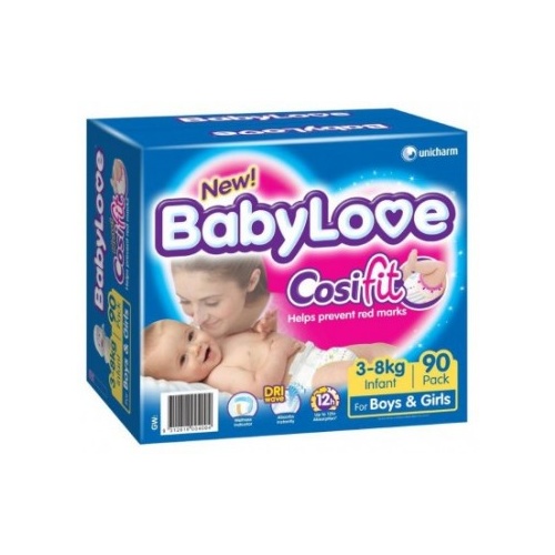 BabyLove Nappy Infant (3 to 8kg) ctn 90