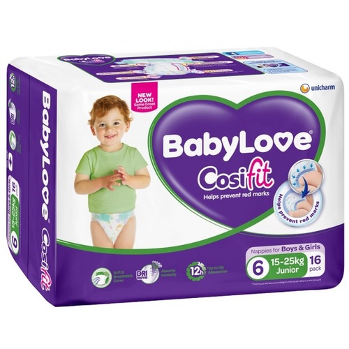 BabyLove Junior Nappy (SIZE 6) Carton 60 ( 15 x 4 )
