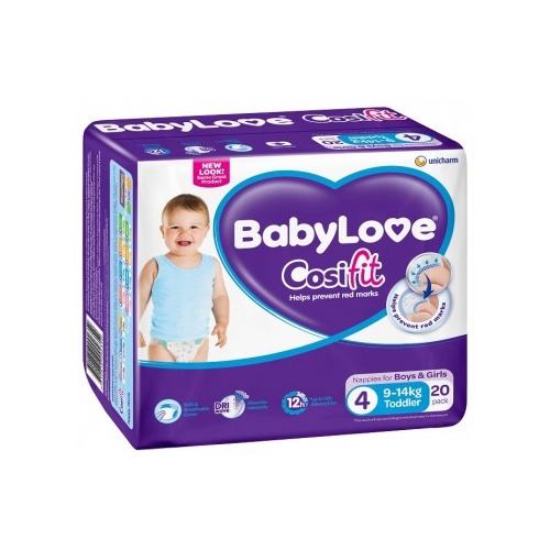 BabyLove Nappy Toddler (9 to 14kg) Carton 102