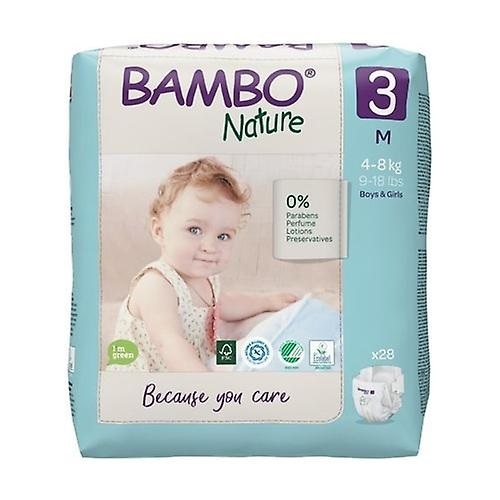 Bambo Nature Eco Nappies Size 3 (4-8 KG) CTN 168 (CLEARANCE - While stocks last)