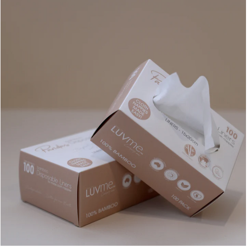 Luvme Bamboo Disposable Liners Box of 100