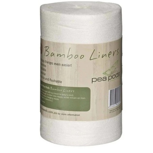 Pea Pods 100% Bamboo Nappy Liners 100 Pack