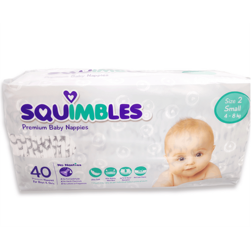 Squimbles Small Ctn 160 ($0.2431 per Nappy)