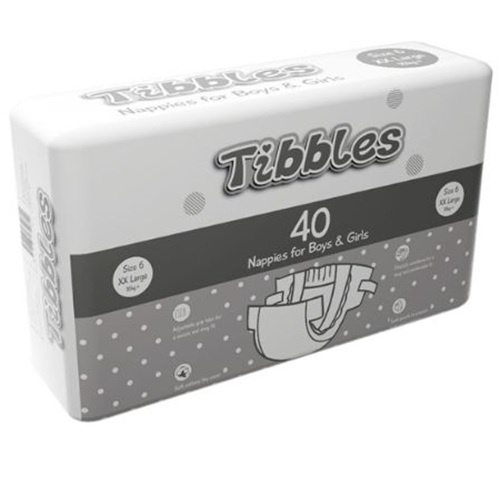 Tibbles Baby Nappy Junior (Size 6) Carton 160 ( 40 x 4)