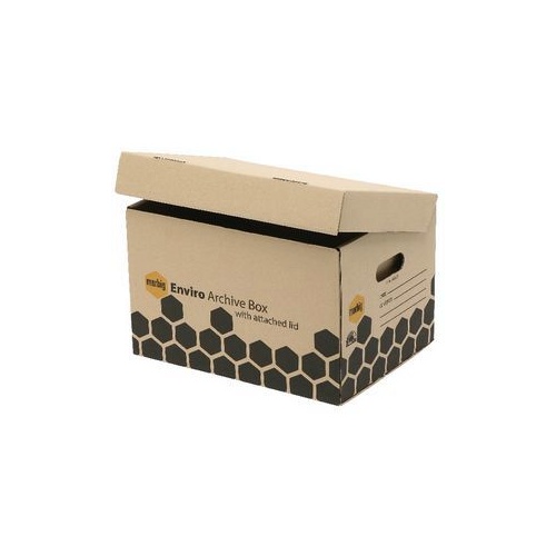 Marbig Enviro Archive Box with Attached (80022E) Pk 10 