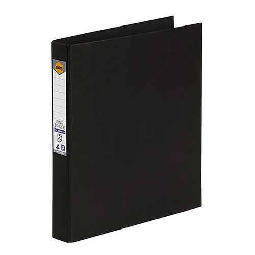 A4 Binder 25mm 2D Ring Black (1332 10)