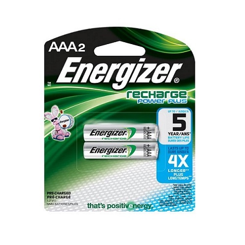 Energizer AAA Rechargeable Battery Pk 2