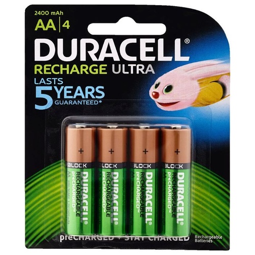 Duracell AA Rechargeable Batteries Pk 4