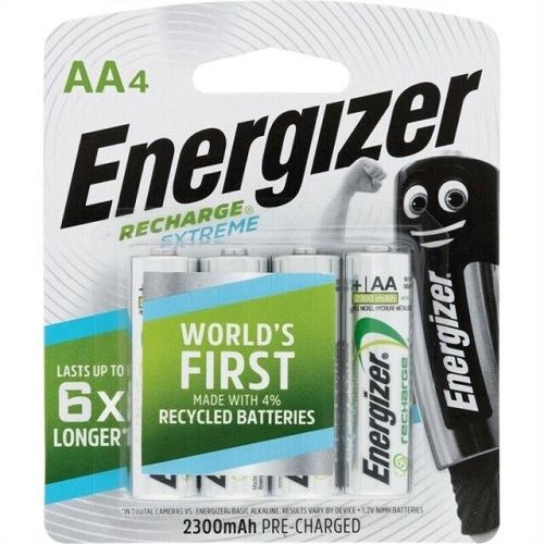 Energizer AA Rechargeable Batteries Pack of 4