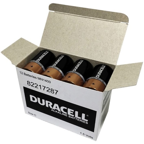 Duracell Coppertop C Batteries Pk 12 