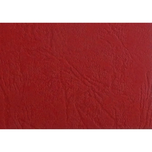 Binding Cover A4 Leathergrain Meter Red Pk 100 (LGRD2)