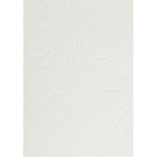Binding Cover A4 Leathergrain Meter White Pack 100 (10453310)
