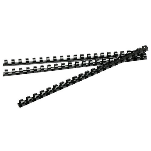 Rexel® Binding Coil 9.50mm Black Pk 100 (45525)