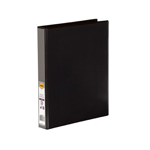 A4 25mm 2D Ring Binder Insert Black (5402002B)