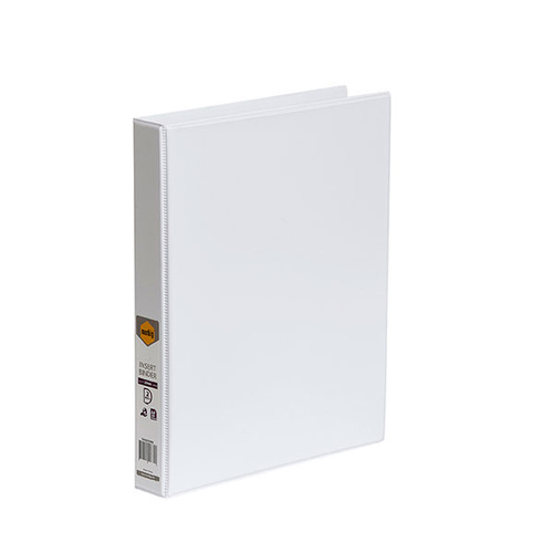 A4 25mm 2D Ring Binder Insert White (5402008B)