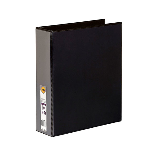 A4 50mm 4D Ring Binder Insert Black (5424002B)