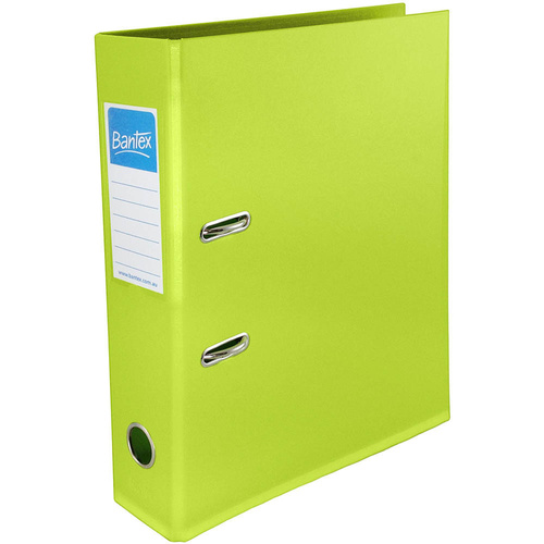 Bantex A4 Binder Lever Arch 70mm Lime (145065)