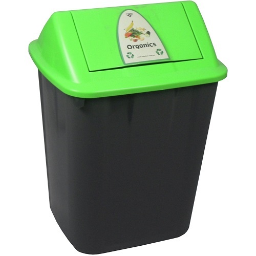 Italplast 32L Organic Waste Separtation Bin Green Lid