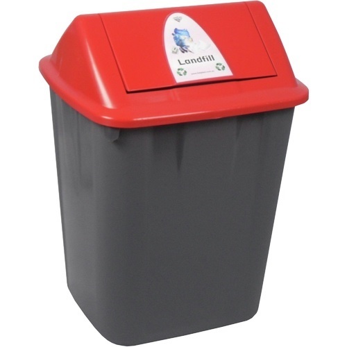 Italplast 32L Landfill Bin (Red)