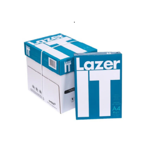 A4 Copy Paper White 80 gsm LAZER IT Carton (Ream 500 x 5) (LZ80A4)