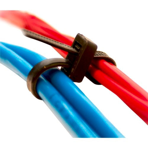 Cobra 370mm Black Double Headed Cable Ties Pack of 25