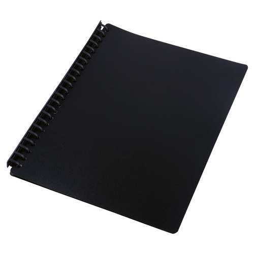 Cumberland A4 Display Book 20 Pockets Black (19300)