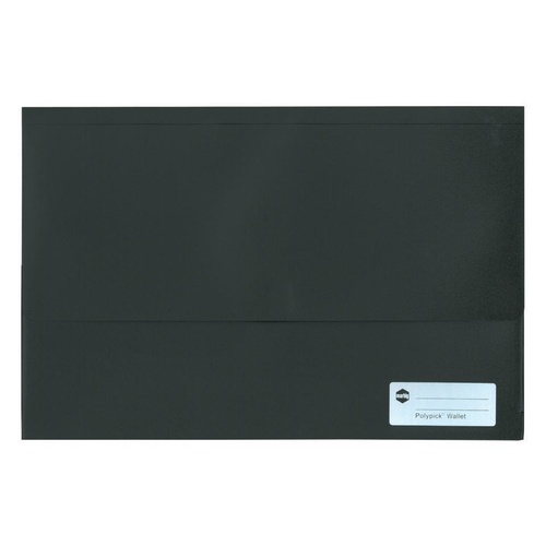 Marbig Polypick Wallet Polypropylene FC Black  (2011002)