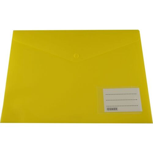 Document Wallet A4 with Button YELLOW (A4W07N)