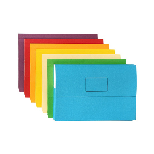Marbig Wallet Foolscap Slimpick Assorted Pk 10