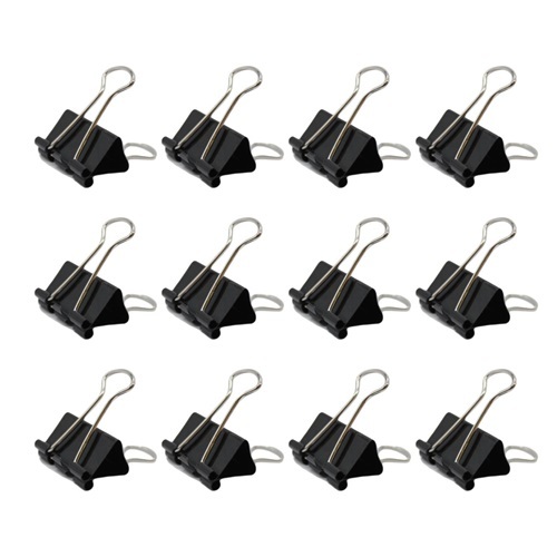 Foldback Clip 19mm Pk 12 (9545)