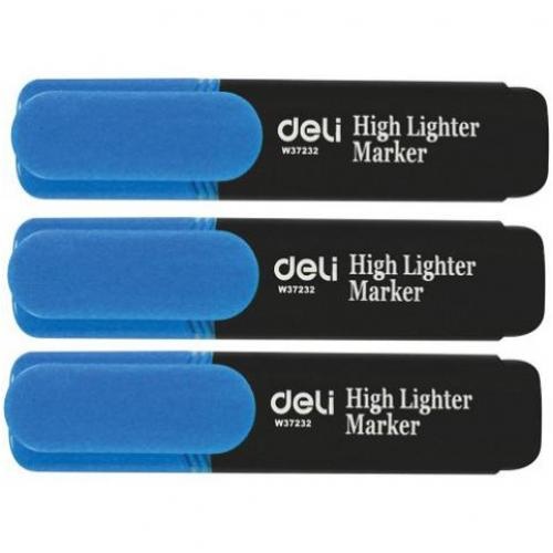 Deli Highlighter Blue Pk 10 (6837)